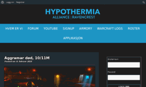 Hypothermia-guild.no thumbnail