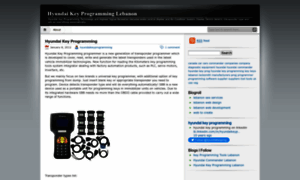 Hyundaikeyprogramming.wordpress.com thumbnail