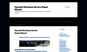 Hyundaiworkshopservicerepair.wordpress.com thumbnail