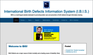 Ibis-birthdefects.org thumbnail