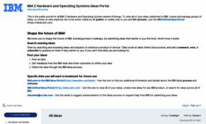 Ibm-z-hardware-and-operating-systems.ideas.ibm.com thumbnail