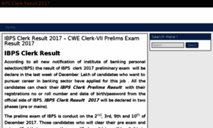 Ibps-clerk-result.in thumbnail