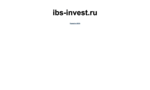 Ibs-invest.ru thumbnail