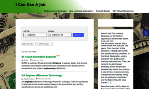 Icanuseajob.com thumbnail