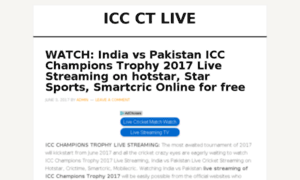 Iccchampionstrophylive.com thumbnail