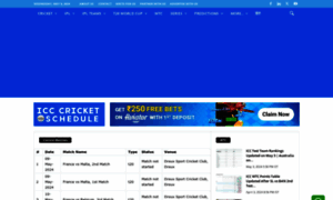 Icccricketschedule.com thumbnail