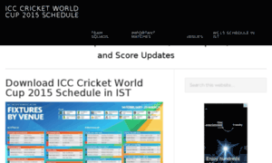 Icccricketworldcup2015schedule.com thumbnail