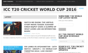 Icct20cricketworldcup2016.in thumbnail