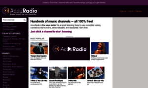 Iceberg.accuradio.com thumbnail