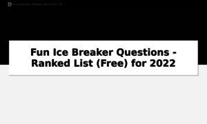 Icebreakerquestions.info thumbnail