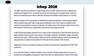 Ichep2016.org thumbnail