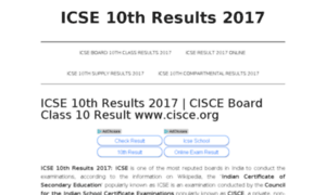 Icse10thresults2017.in thumbnail