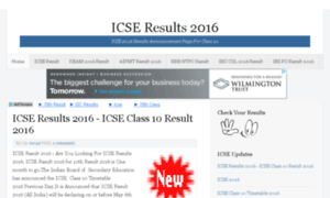 Icseresults2016.com thumbnail