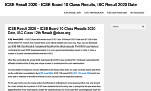 Icseresults2020.in thumbnail