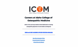 Idaho-college-of-osteopathic-medicine.workable.com thumbnail