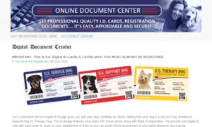 Idcard.officialservicedogregistry.com thumbnail