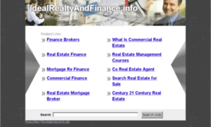 Idealrealtyandfinance.info thumbnail