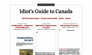 Idiotsguidetocanada.wordpress.com thumbnail