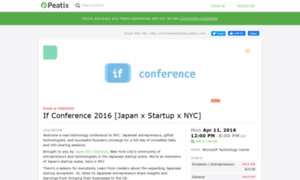 Ifconference2016.peatix.com thumbnail
