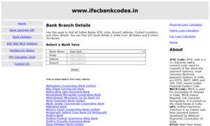 Ifscbankcodes.in thumbnail