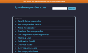 Ig-autoresponder.com thumbnail