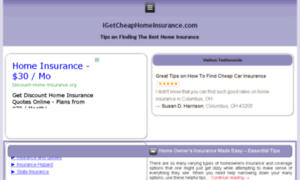 Igetcheaphomeinsurance.com thumbnail