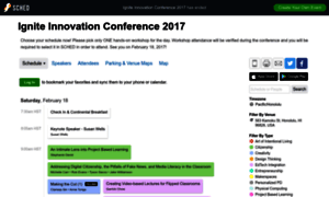 Igniteinnovationconference2017.sched.com thumbnail