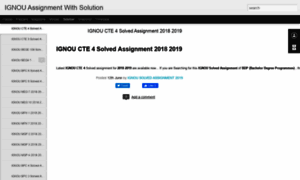 Ignouassignmentwithsolution.blogspot.com thumbnail