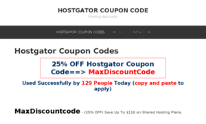 Ihostgatorcouponcodes.com thumbnail