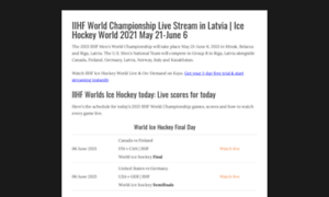 Iihfworldicehockey.com thumbnail