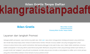 Iklangratistanpadaftar.tk thumbnail