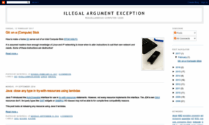 Illegalargumentexception.blogspot.com thumbnail