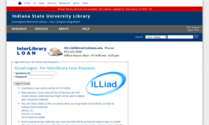 Illiad.indstate.edu thumbnail