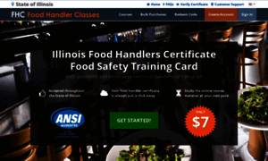 Illinois.foodhandlerclasses.com thumbnail
