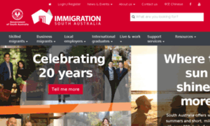 Immigration.sa.gov.au thumbnail