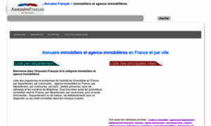 Immobilier.annuairefrancais.fr thumbnail