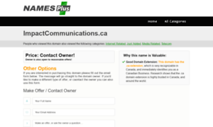 Impactcommunications.ca thumbnail