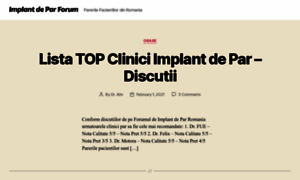 Implantdeparforum.ro thumbnail