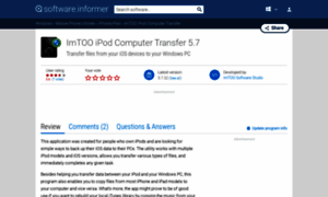 Imtoo-ipod-computer-transfer.software.informer.com thumbnail