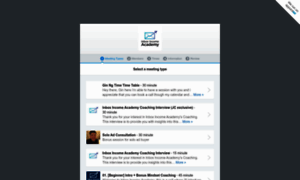 Inboxincomeacademy.appointlet.com thumbnail