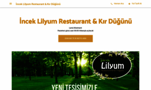 Incek-lilyum-restaurant-wedding.business.site thumbnail