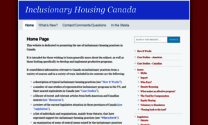 Inclusionaryhousing.ca thumbnail