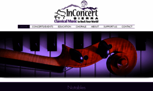 Inconcertsierra.org thumbnail