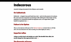 Indecorous.com thumbnail