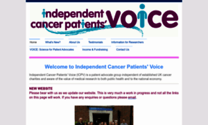 Independentcancerpatientsvoice.org.uk thumbnail