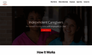 Independentcaregivers.org thumbnail