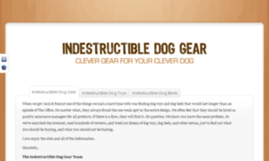 Indestructibledoggear.com thumbnail