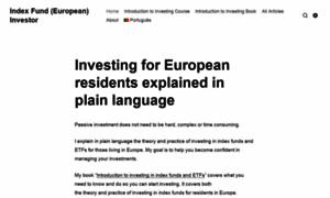 Indexfundinvestor.eu thumbnail
