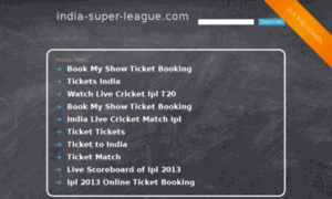 India-super-league.com thumbnail
