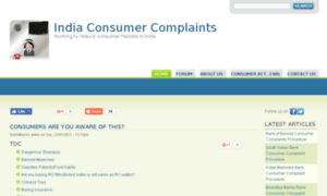 Indiaconsumercomplaints.org thumbnail